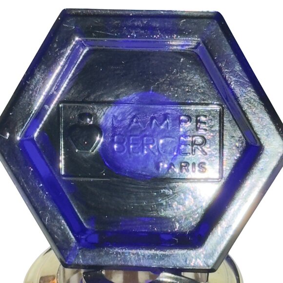 Lampe Berger Paris Blue Glass Fragrance Lamp With Silver Top - Picture 11 of 12